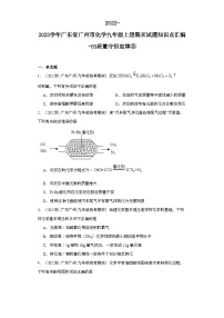 2022-2023学年广东省广州市化学九年级上册期末试题知识点汇编-03质量守恒定律③