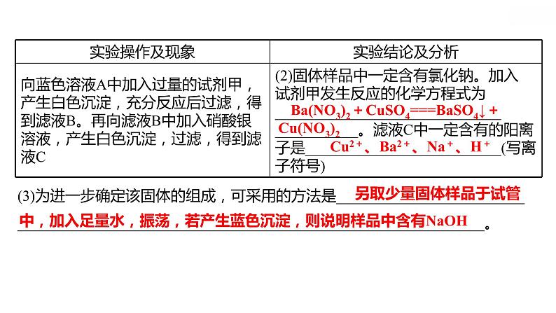 安徽中考复习 人教版化学 题型突破 题型五　实验探究题 课件第7页