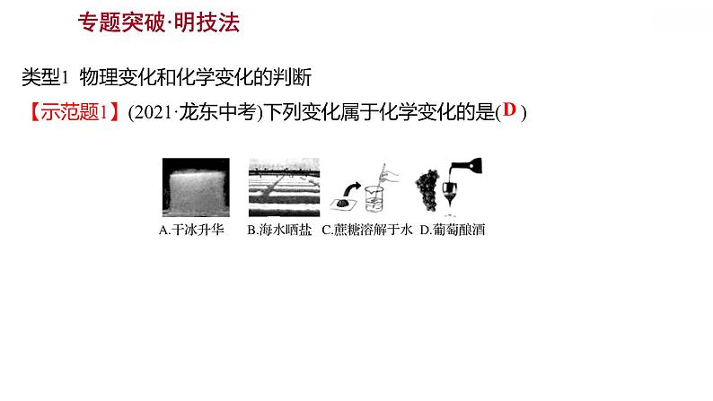 安徽中考复习 人教版化学 题型突破 题型一  选　择　题 课件第2页