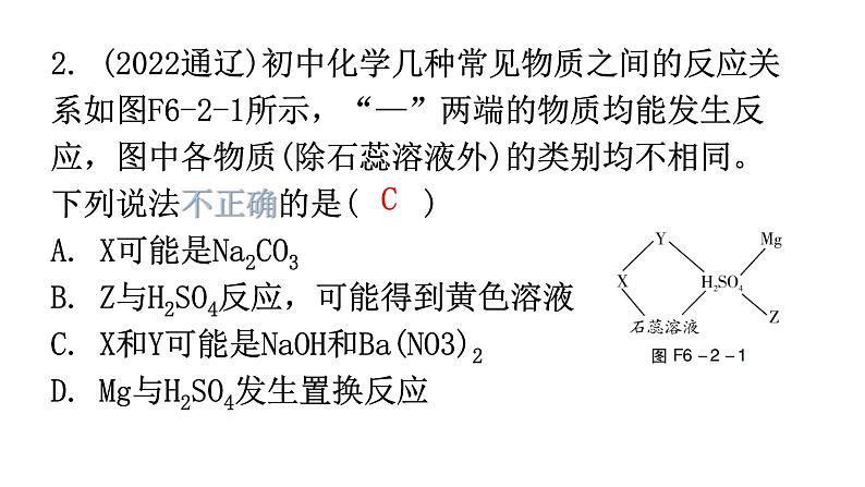 中考化学复习专题突破二推断题分层作业课件03