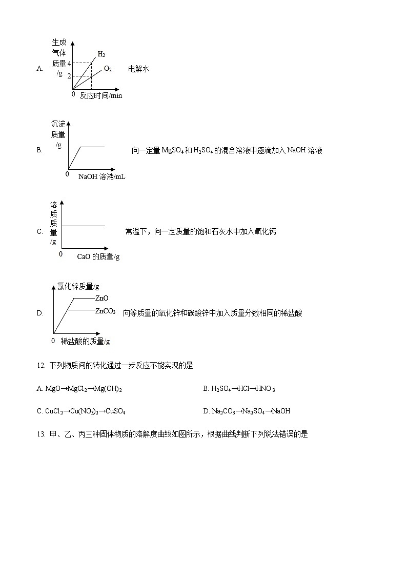 河南省新乡市新乡市第十一中学、新乡市第十三中学等2022-2023学年九年级下学期期中化学试题第3页