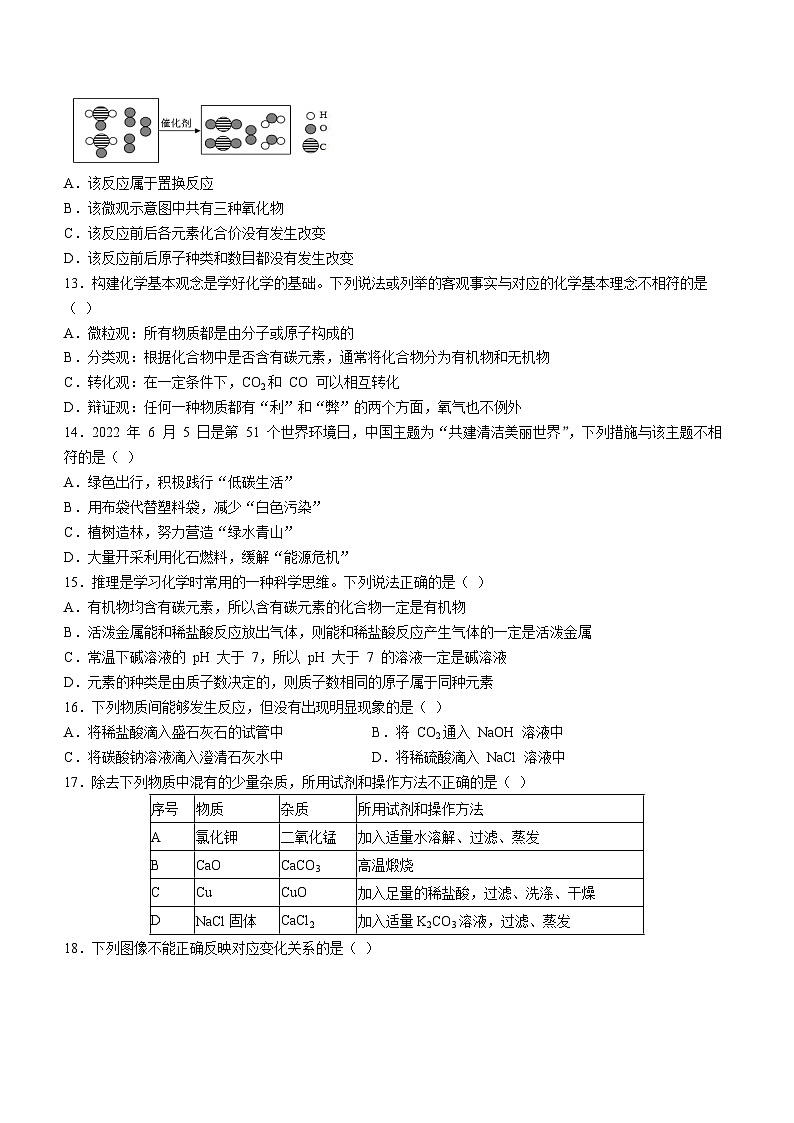 山东省临沂市罗庄区2022-2023学年九年级下学期期中化学试题（含答案）第3页