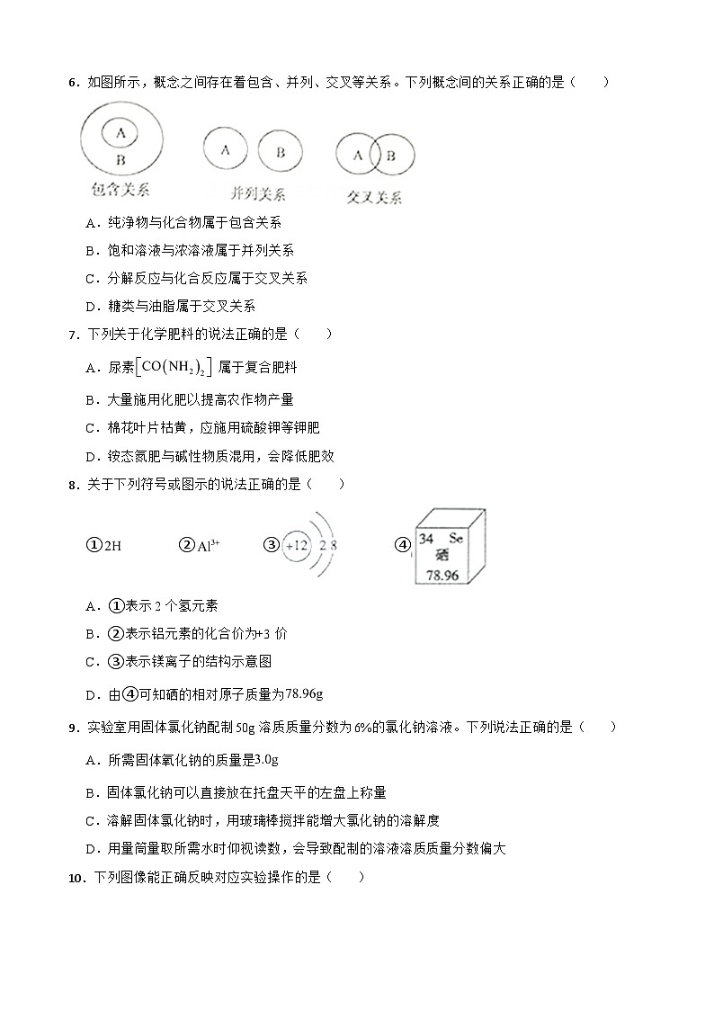 山东省泰安市2023年中考化学真题附答案02