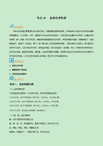 中考化学一轮复习考点过关练习考点38  盐的化学性质（含解析）