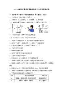 2017年湖北省黄冈市黄梅县校级中考化学模拟试卷（解析版）