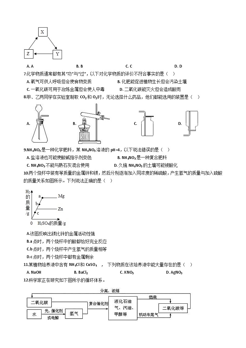 2018年湖北省十堰市郧阳区中考化学一模考试试卷（解析版）第2页
