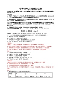 中考化学冲刺模拟试卷02（含解析）