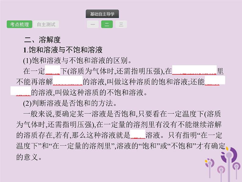 中考化学一轮复习基础知识过关课件 第九单元溶液（含答案）06