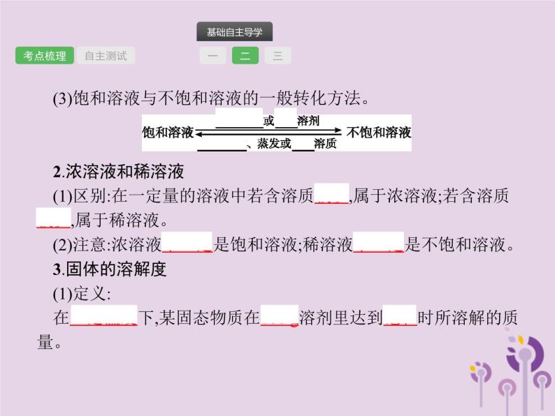 中考化学一轮复习基础知识过关课件 第九单元溶液（含答案）07