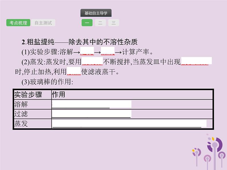 中考化学一轮复习基础知识过关课件 第十一单元盐 化肥（含答案）第3页