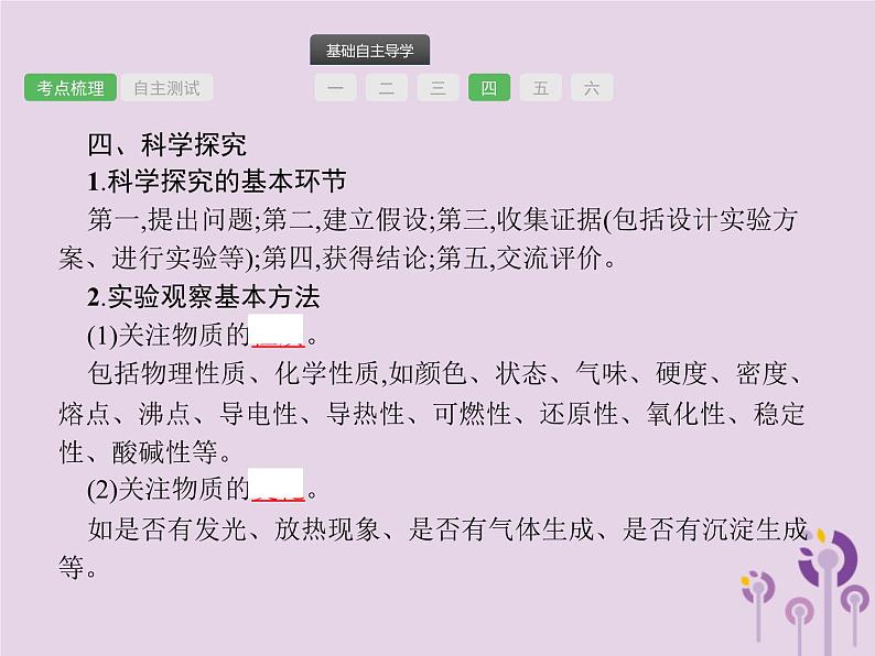 中考化学一轮复习基础知识过关课件 第一单元走进化学世界（含答案）07