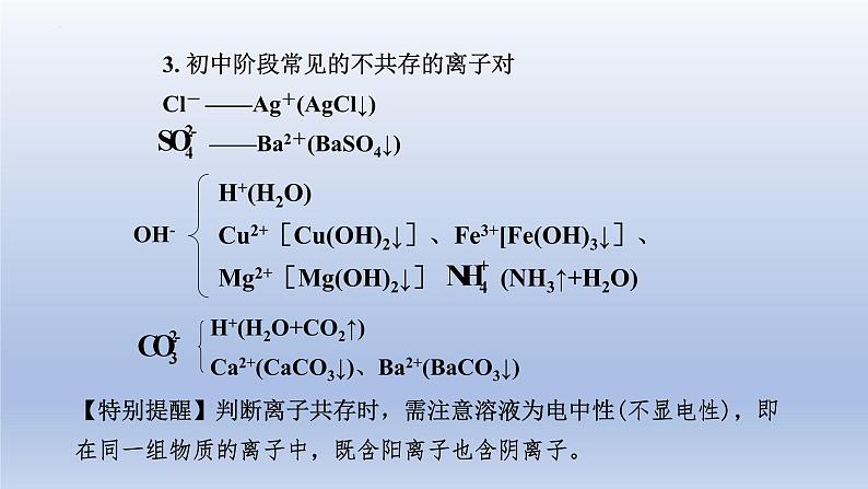 中考化学一轮复习精品课件第18讲　物质的共存、检验与鉴别、除杂与分离（含解析）03