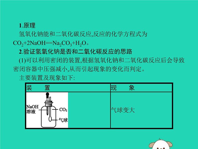 中考化学二轮复习实验课件：氢氧化钠和二氧化碳反应的探究（含答案）第2页