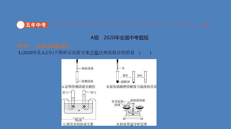 中考化学一轮复习精品课件专题十五　实验方案的设计与评价（含解析）第2页