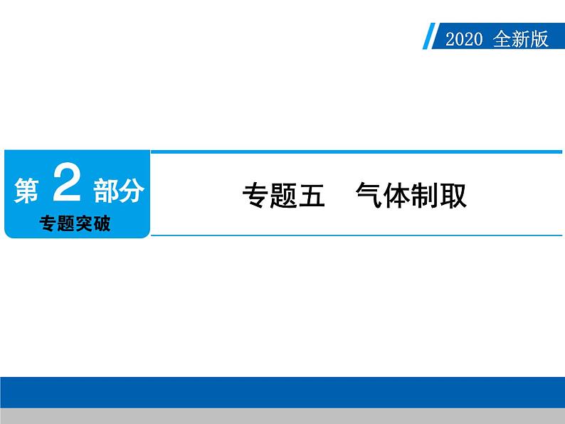 中考化学二轮复习专题复习课件：专题五　气体制取（含答案）01