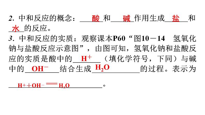 人教版九年级化学第十单元酸和碱2酸和碱的中和反应课时1中和反应教学课件第7页