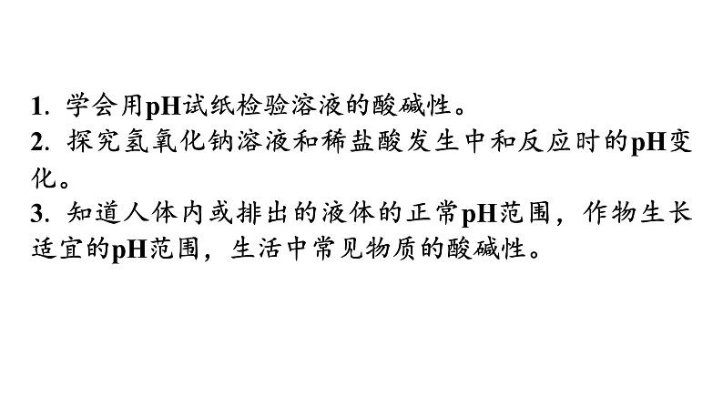 人教版九年级化学第十单元酸和碱2酸和碱的中和反应课时2溶液酸碱度的表示法pH教学课件第3页