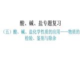 人教版九年级化学第十一单元盐化肥（五）酸、碱、盐化学性质的应用物质的检验、鉴别与除杂教学课件