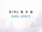 人教版九年级化学第十单元酸和碱新课标素养提升课件
