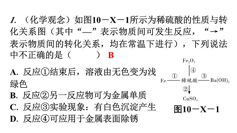 人教版九年级化学第十单元酸和碱新课标素养提升课件02