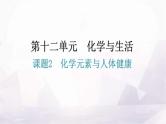人教版九年级化学第十二单元2化学元素与人体健康分层作业课件
