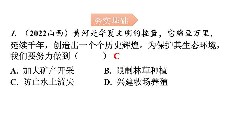 人教版九年级化学第四单元1爱护水资源分层作业课件第2页