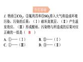 人教版九年级化学第七单元2燃料的合理利用与开发课时2使用燃料对环境的影响新能源的开发和利用分层作业课件