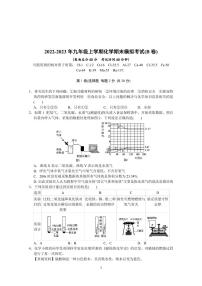 江苏省南通市新桥中学2022-2023学年九年级上学期期末模拟考试化学试卷（B卷）