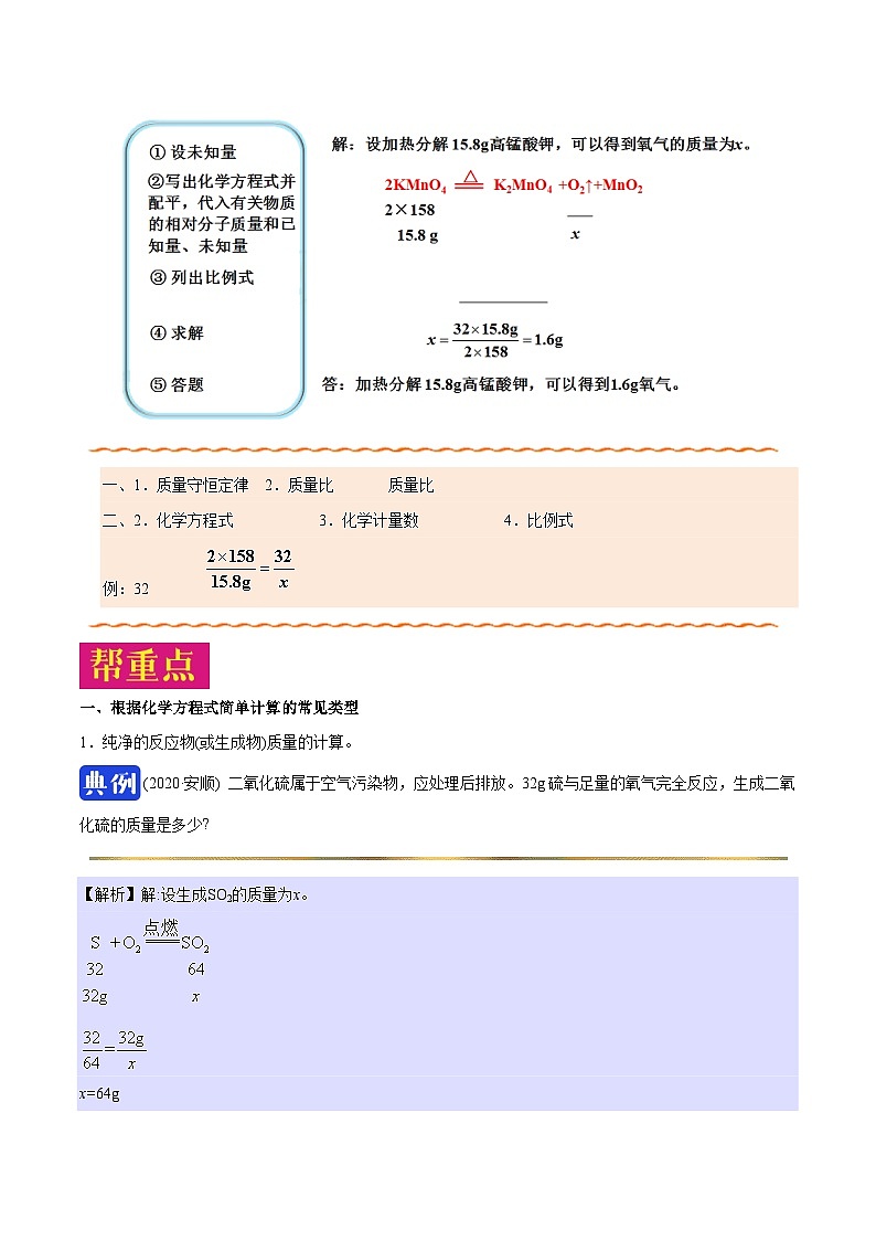 课题5.3 根据化学方程式的简单计算-最新初中化学同步（含答案）第2页
