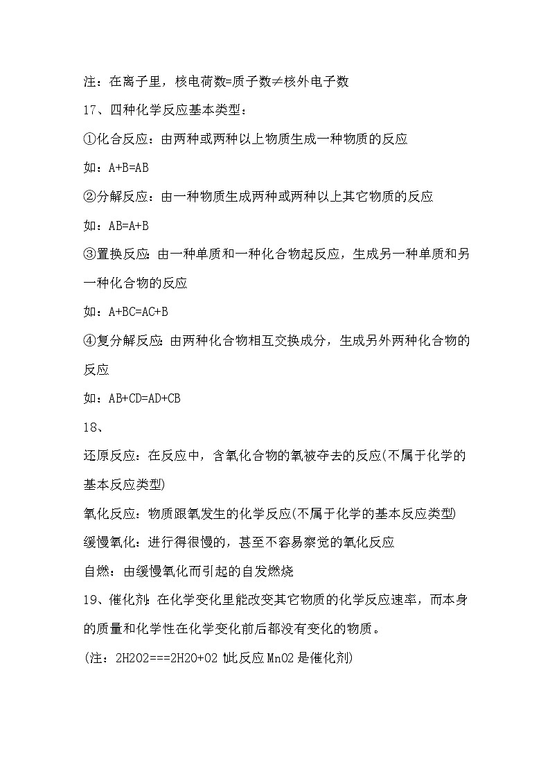 中考必考的27个化学基本概念汇总第2页