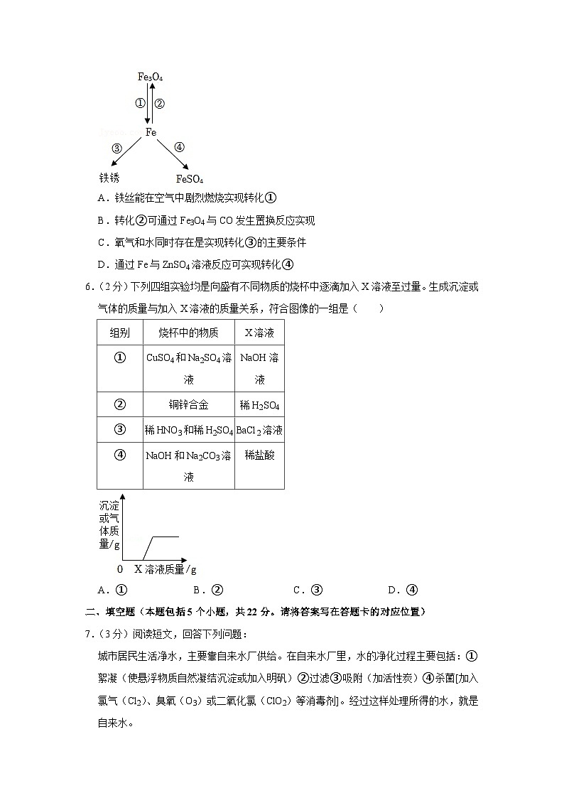2022年内蒙古包头市中考化学试卷02