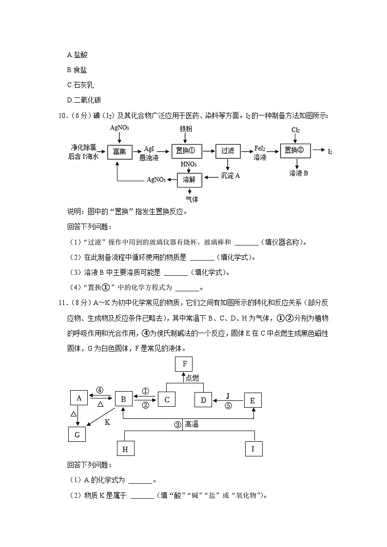 2022年四川省德阳市中考化学试卷03