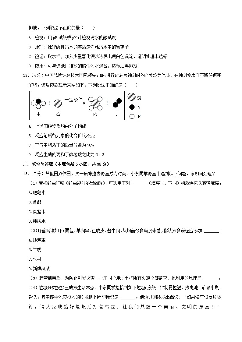 2022年山东省东营市中考化学真题第3页