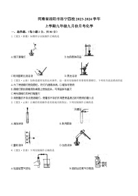 河南省洛阳市洛宁县四校2023-2024学年九年级上学期9月月考化学试题（含答案）