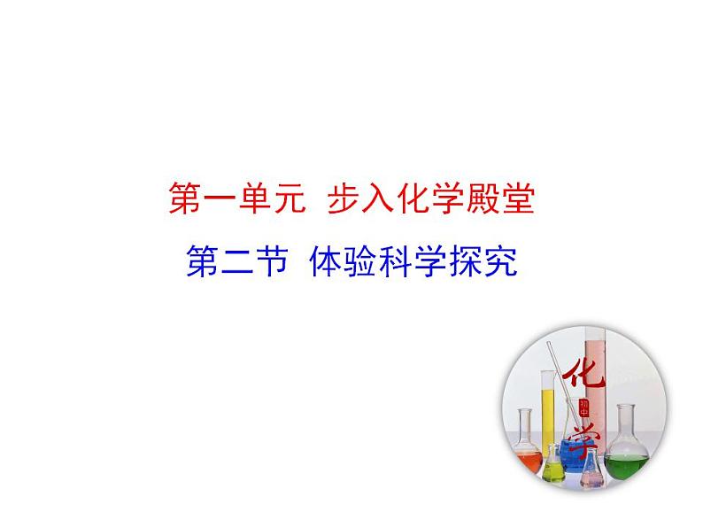 1.2 体验化学探究  课件 2023-2024 鲁教版化学 八年级01