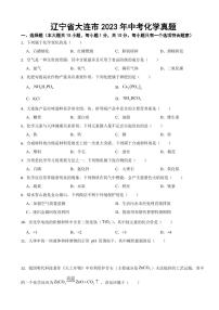 辽宁省大连市2023年中考化学真题附参考答案