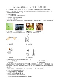 79，安徽省合肥市西递中学2023-2024学年九年级上学期化学第一次月考试题