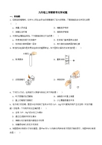 福建省龙岩市2023年九年级上学期联考化学试题（附答案）