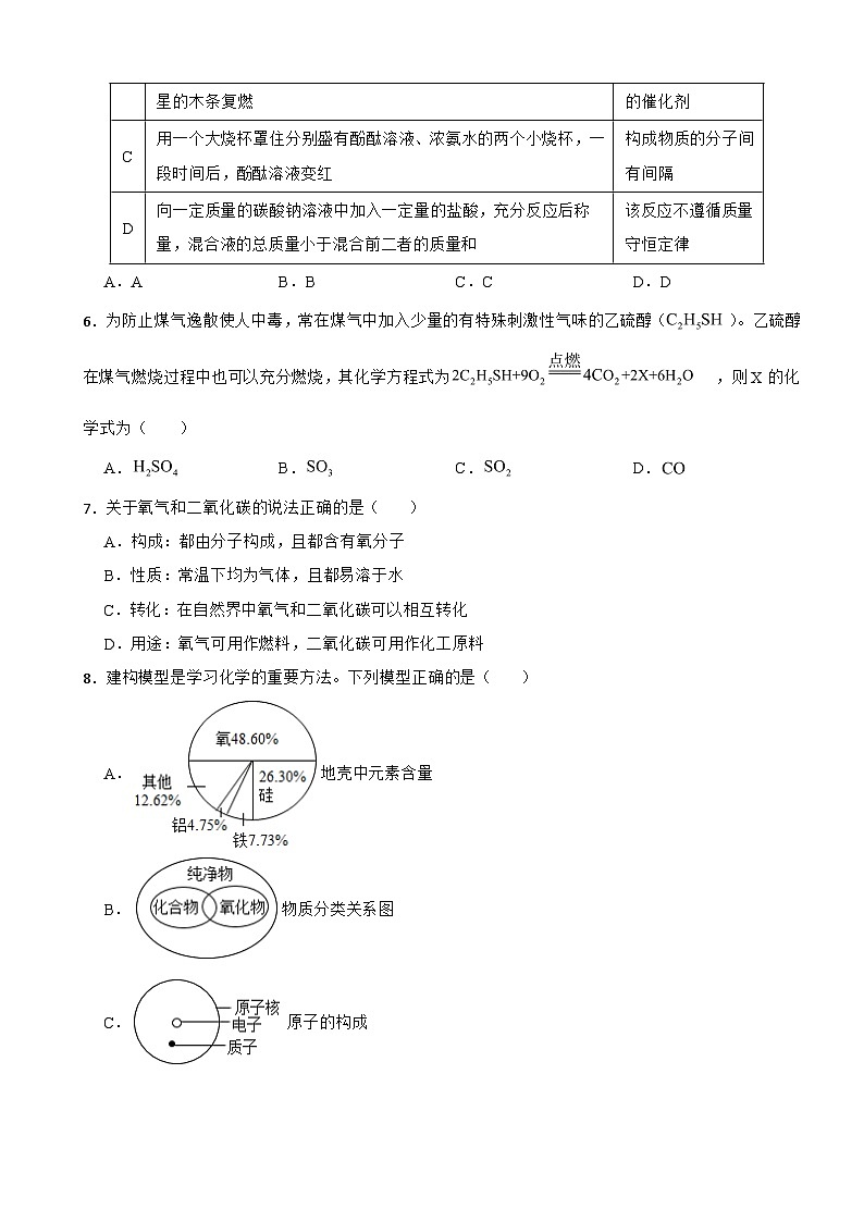 江苏省连云港市2023年九年级上学期月考化学试题（附答案）第2页