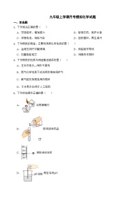 江苏省徐州市2023年九年级上学期月考模拟化学试题（附答案）