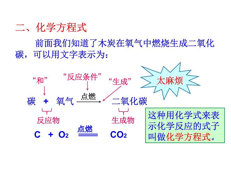 第五单元 课题1 第二课时化学方程式 课件---2023--2024学年九年级上册化学人教版04