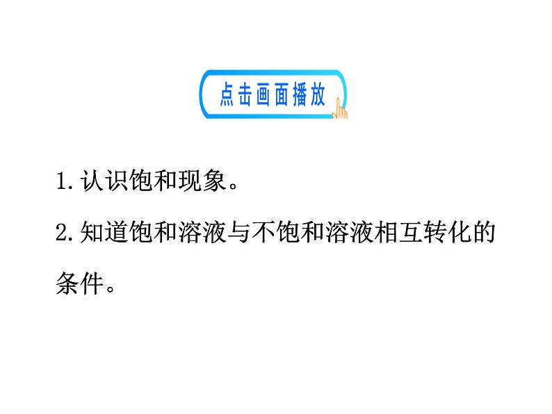 1.1 第2课时 饱和溶液与不饱和溶液 课件---2023--2024学年九年级化学鲁教版（五四学制）全一册04