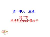 鲁教版 (五四制)九年级全册第一单元 溶液2 溶液组成的定量表示优质课件ppt