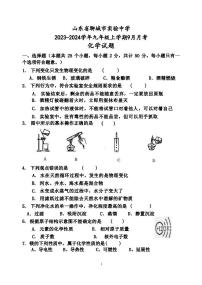 山东省聊城市实验中学2023-2024学年九年级上学期9月月考化学试题