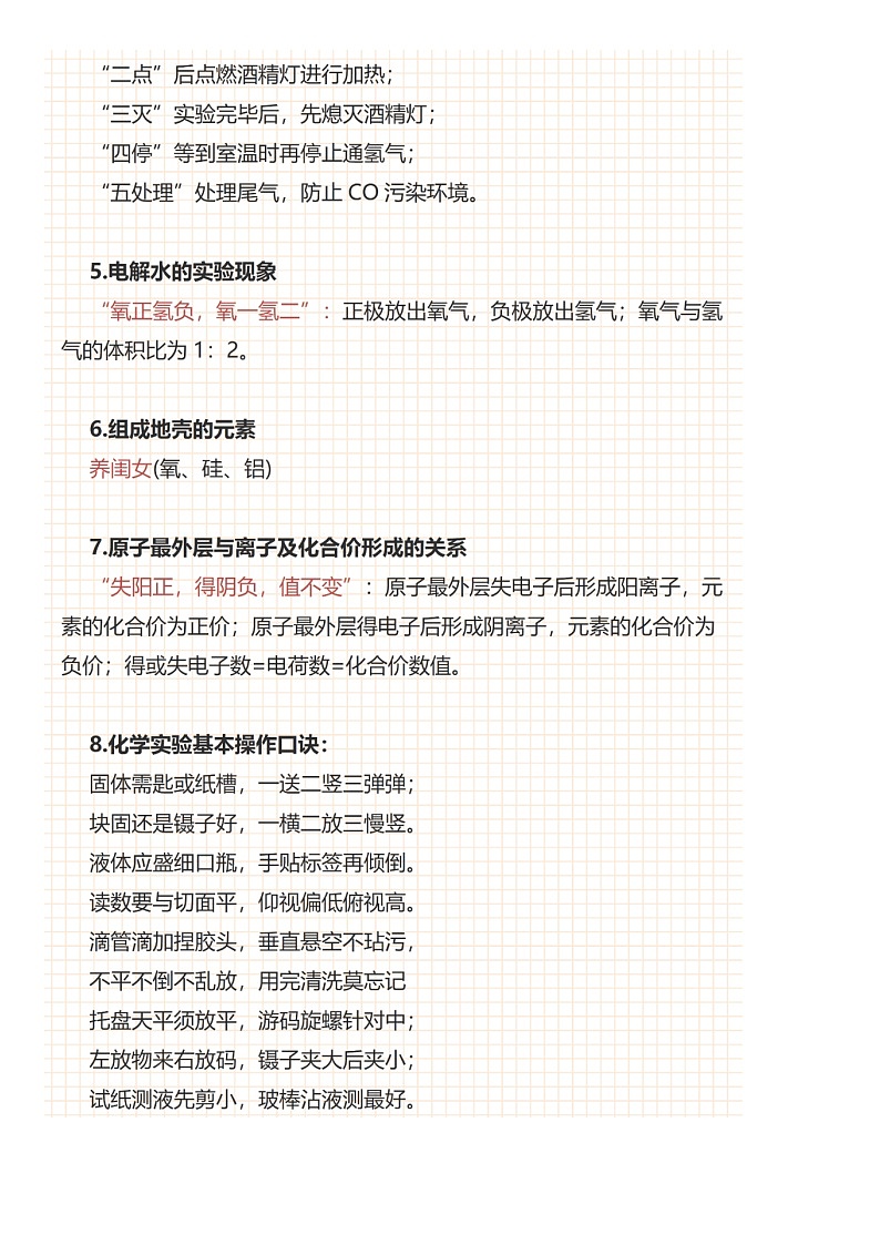 初中化学25个必背知识点第2页