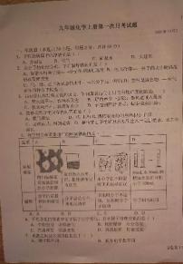 山东省聊城市东昌府区李海务街道办事处中学2023-2024学年九年级上学期10月月考化学试题（月考）