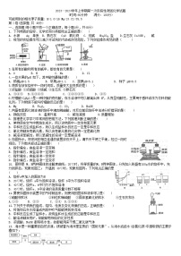 山东省邹平市黛溪中学2023-2024学年九年级（五四学制）上学期第一次月考化学试题（月考）