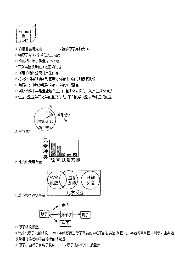 江苏省连云港市东海县外国语学校2023-2024学年九年级上学期10月月考化学试题(无答案)第2页