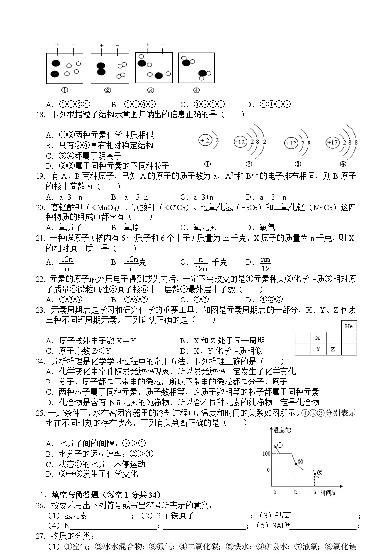 山东省枣庄市滕州市北辛中学2023-2024学年九年级上学期第一次质量检测化学试卷（月考）03