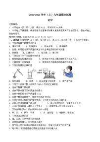 河南焦作博爱县2022-2023学年（上）九年级期末试卷化学